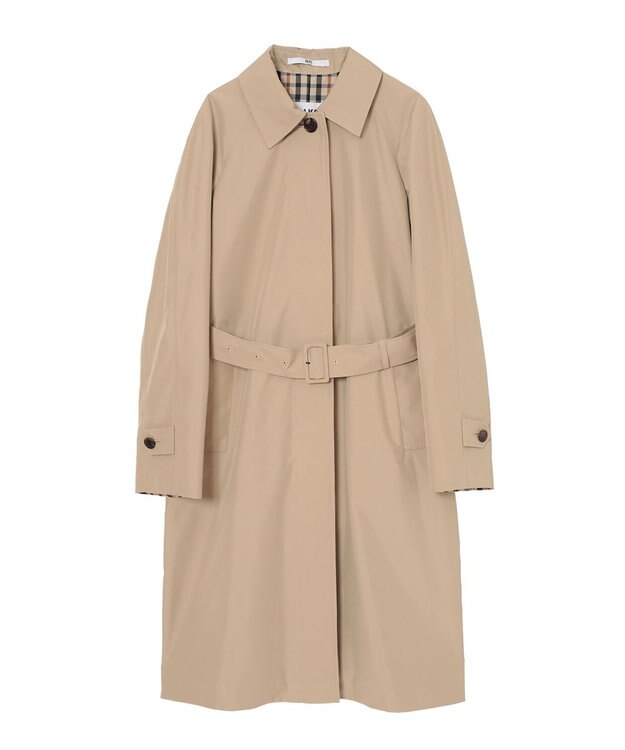 DAKS ハウスチェック ステンカラーコート ベージュ