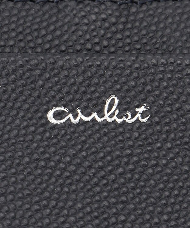 airlist 【本革・バイカラー】リール付きパスケース　Stella　ステラ ネイビー×スカイ