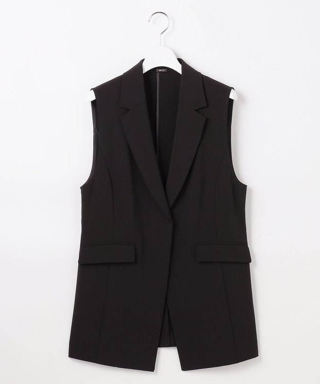 ANY SIS L セレモニーダブルクロス ジレ ブラック