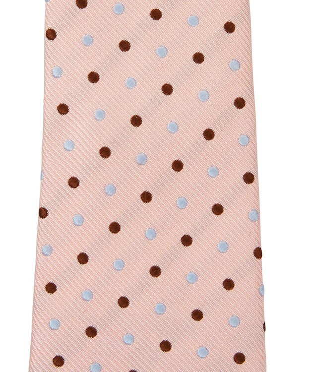 MIKI HOUSE HOT BISCUITS 【ミキハウス】 ドット柄ネクタイ(ポケットチーフ付) ピンク