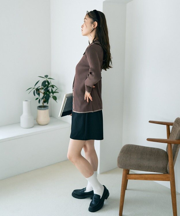 earth music&ecology ＯＲｉｅｎｔａｌ　ＴＲａｆｆｉｃ　厚底ローファー Black