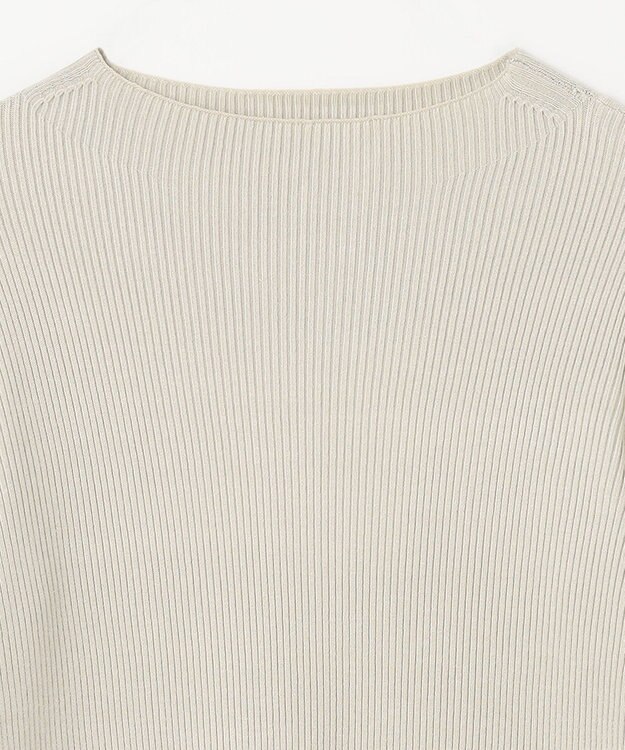 ANY 【洗濯機可】ボトルネック リブニット オイスター