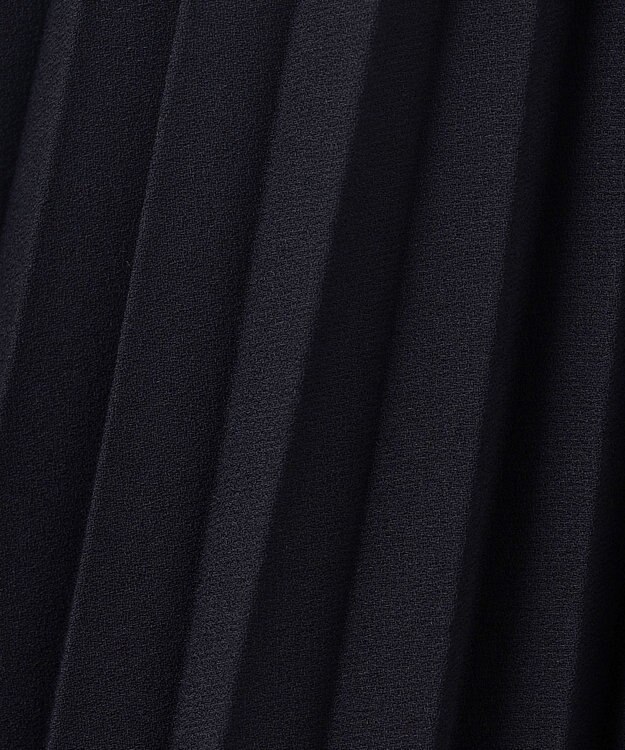 自由区 S 【洗える】シフォンプリーツ ワンピース ネイビー