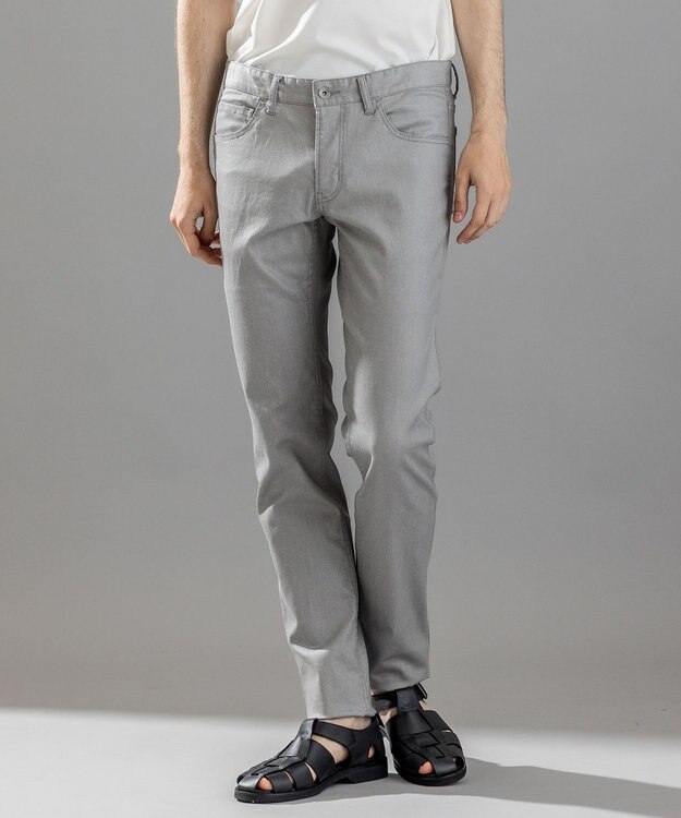 JOSEPH HOMME 【抜群のストレッチ性/光沢素材】ハイパワーソフトストレッチ 5ポケットパンツ / STICK 5P ライトグレー系