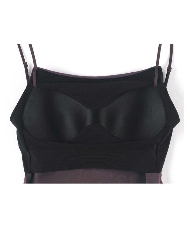 AMPHI ブラトップ 立体的なバストシルエット 背中の段差を軽減 タイトなシルエット インナー JWG103 アンフィ／ワコール ブラウン