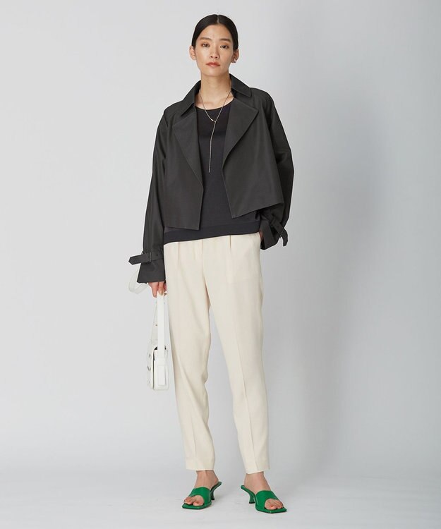 ICB L T/Cシャンブレーツイル 3WAYコート チャコール系