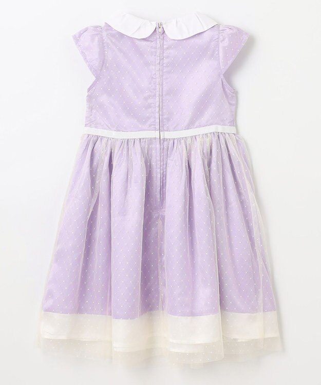 組曲 KIDS 【110-140㎝】チュールドット ドレス ラベンダー系5