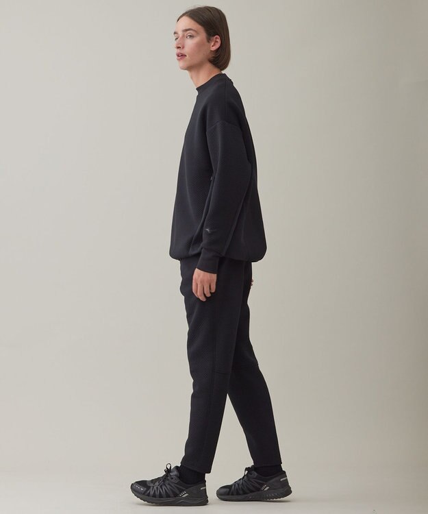 UNFILO 【ミズノ×UNFILO】ブレスサーモ リップルキルト ジョグパン ブラック