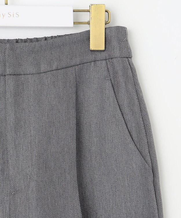 ANY SIS L 【洗える】ビスチェ & ワイドパンツ セット グレー