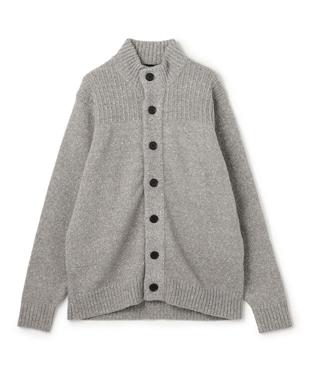 JOSEPH HOMME 【WEB・一部店舗限定  】 シャギーメランジ　ハイネックカーディガン ライトグレー系
