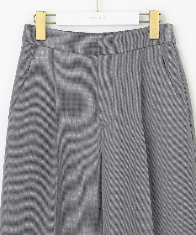 ANY SIS L 【洗える】ビスチェ & ワイドパンツ セット グレー