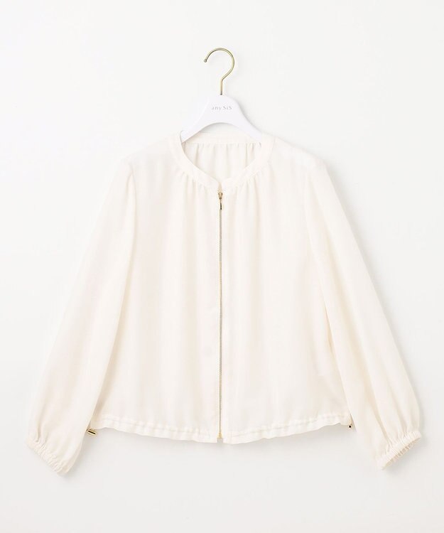 ANY SIS 【接触冷感】シアー ブルゾン オフ