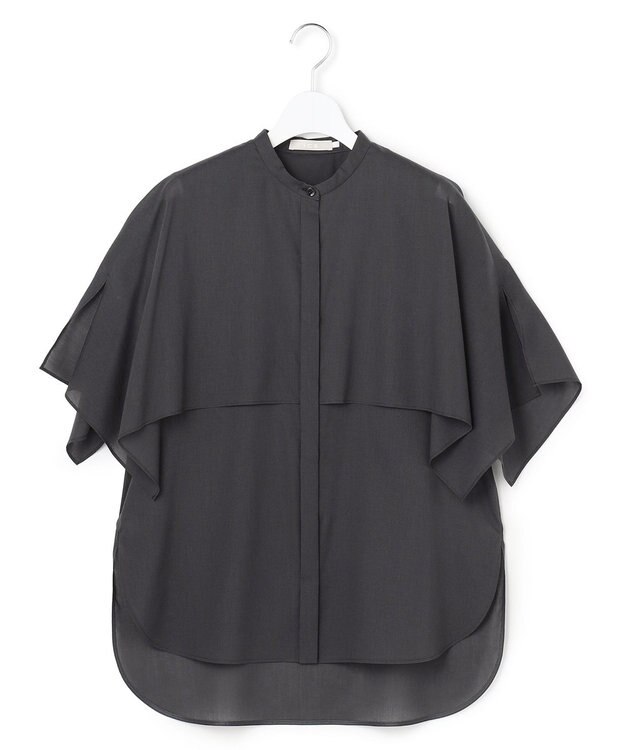 ICB 【先行予約】シルフィーローン ハンカチーフスリーブブラウス チャコール