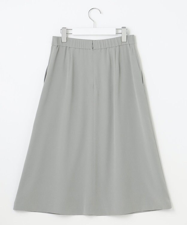 自由区 【XSサイズ～/洗える】ダブルフェイススーティング セミフレアスカート セージ