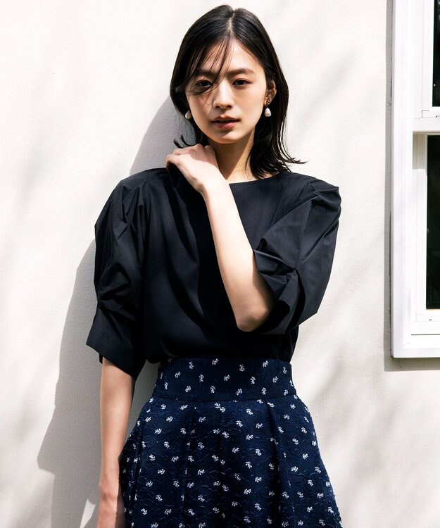 組曲 ディヴェールプリント スカート ネイビー系5