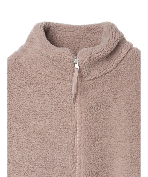 Green Parks スタンドカラーボアブルゾン Mocha