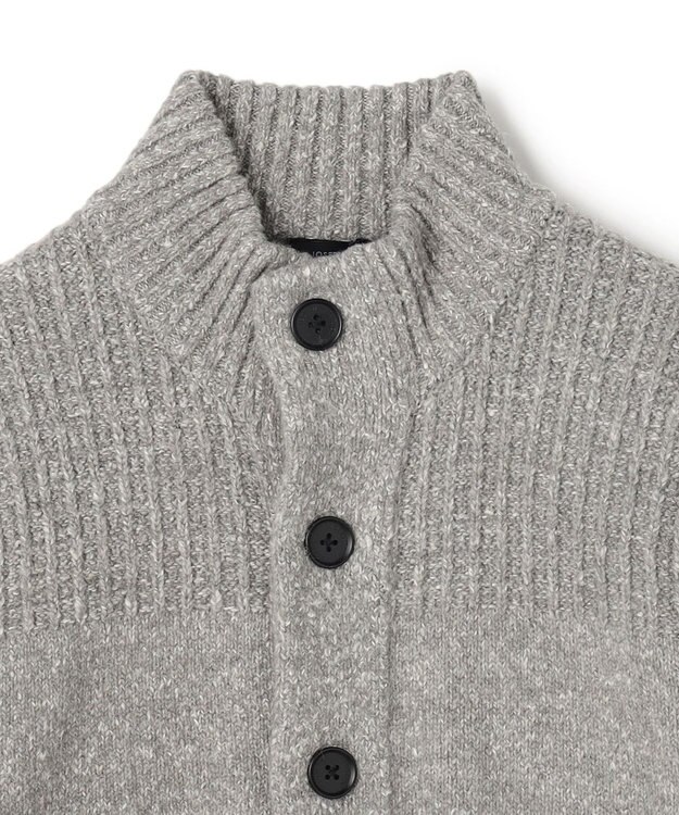 JOSEPH HOMME 【WEB・一部店舗限定  】 シャギーメランジ　ハイネックカーディガン ライトグレー系