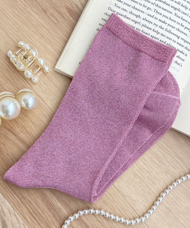 WEGO カラーラメソックス ピンク