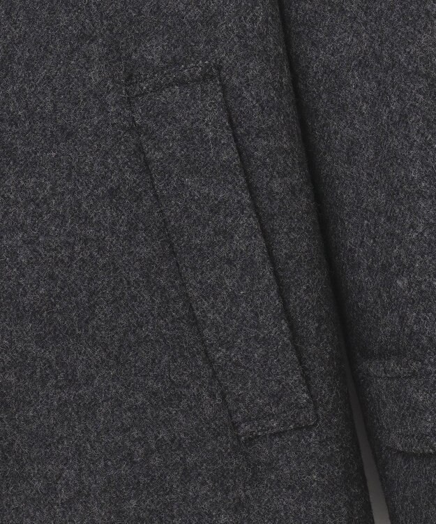 J.PRESS LADIES L ショートビーバー スタンドカラー コート グレー系