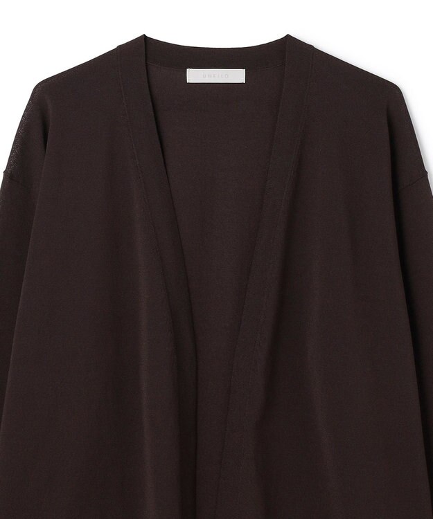 UNFILO MENS アラエルエアリーシアーカーデ ブラウン