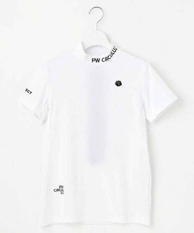 PW CIRCULUS 【UVカット / 吸水速乾 / 伸縮性抜群】【WOMEN】NEW バックメッシュモック T ゴルフウェア レディース ホワイト系