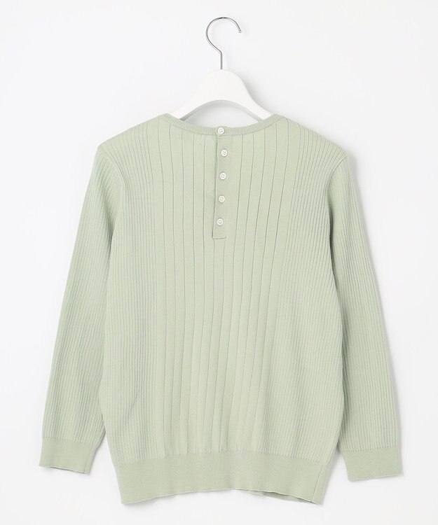 J.PRESS LADIES L 【洗える】 PRINCESS クルーネック ニット ライトグリーン系