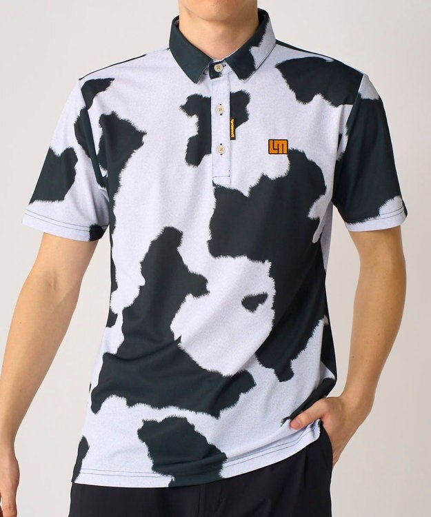 FILA GOLF／marie claire 【Loudmouth】総柄ポロシャツ Cowz