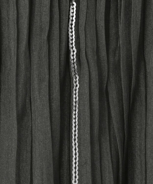 GRACE CONTINENTAL オーガンスパンコールスカート グレー