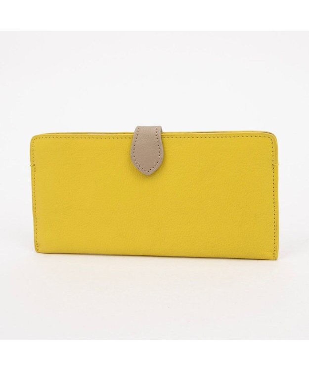 UNBILLION アトランタ ATLANTA / 牛革薄マチロングウォレット イエロー