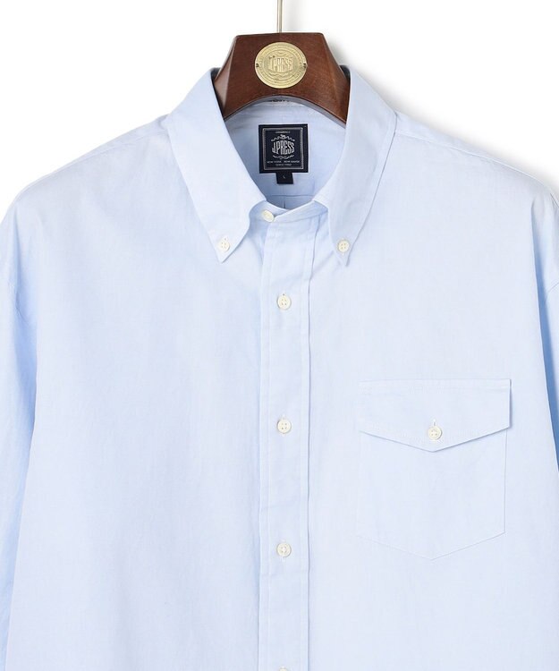 J.PRESS MEN 【J.PRESS ORIGINALS】【UNISEX】Pin Oxford Shirt / B.D. / Baggy-Fit サックスブルー系