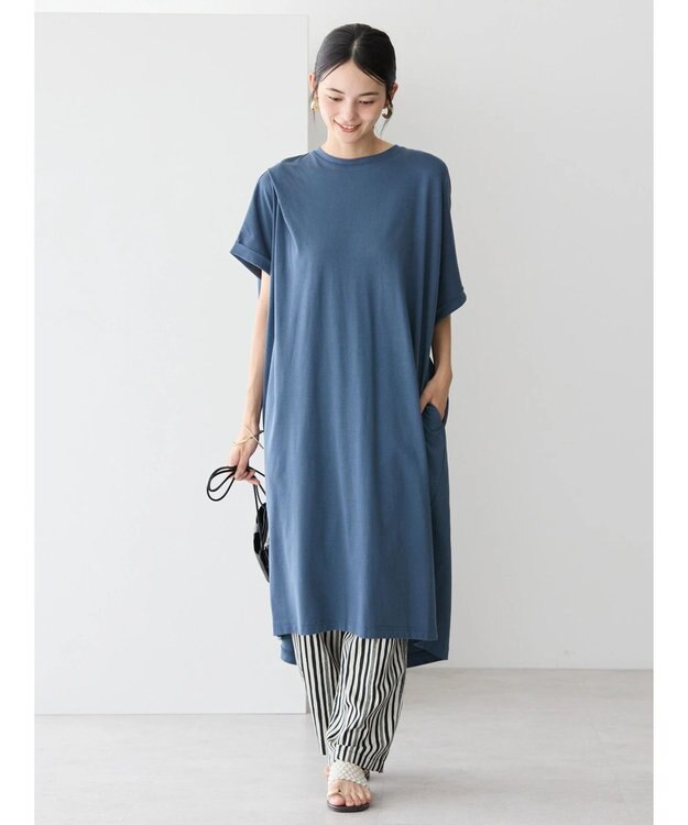 AMERICAN HOLIC バックタックカットチュニック Blue