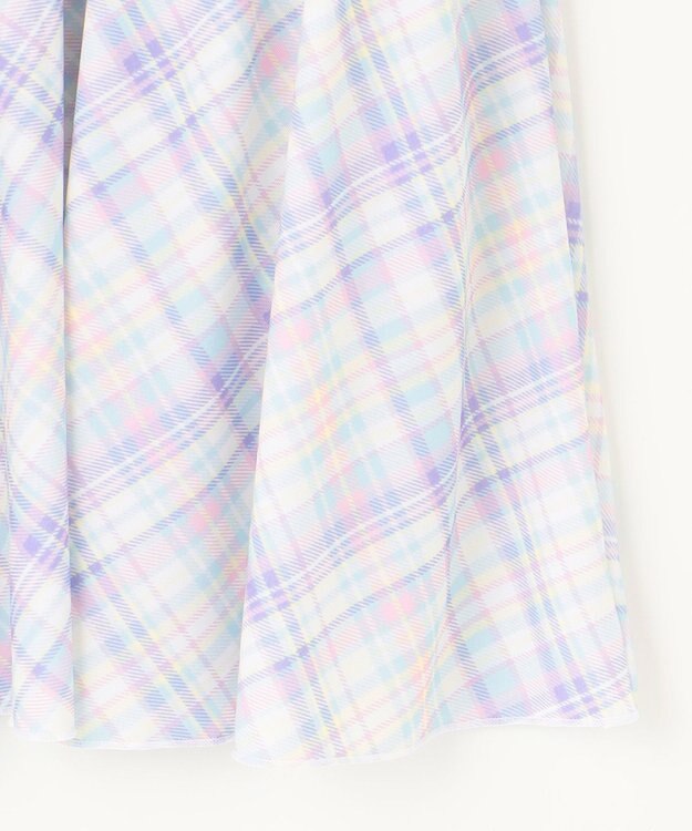 ANY KIDS チェック柄 セパレート 水着 ミント系チェック