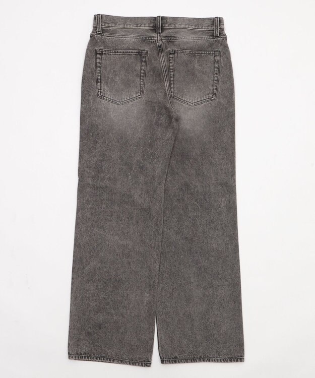 WEGO 【ウエスト調整可】ストレートデニムパンツ グレーその他