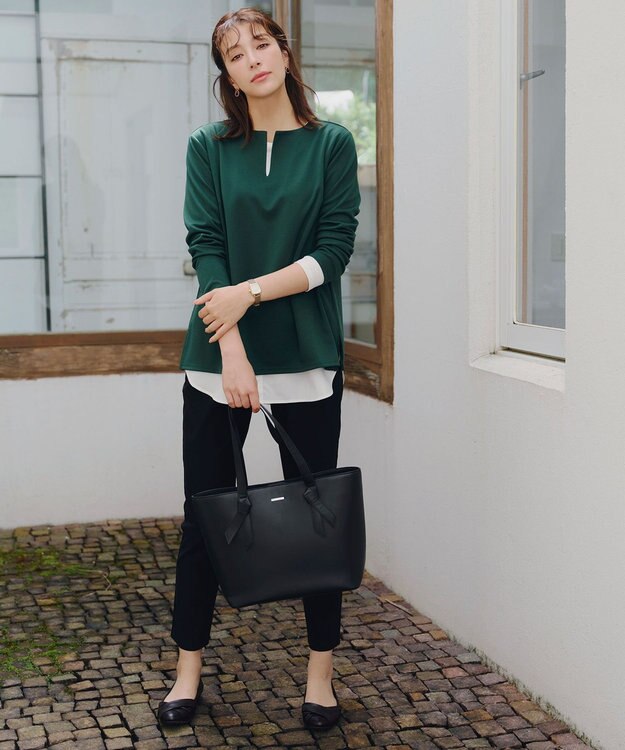 Tiaclasse 【安田美沙子さん/小倉優子さん着用】捻りデザインパンプス ブラック