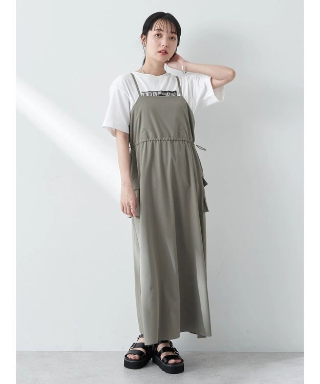 earth music&ecology ストレッチキャミワンピース Khaki