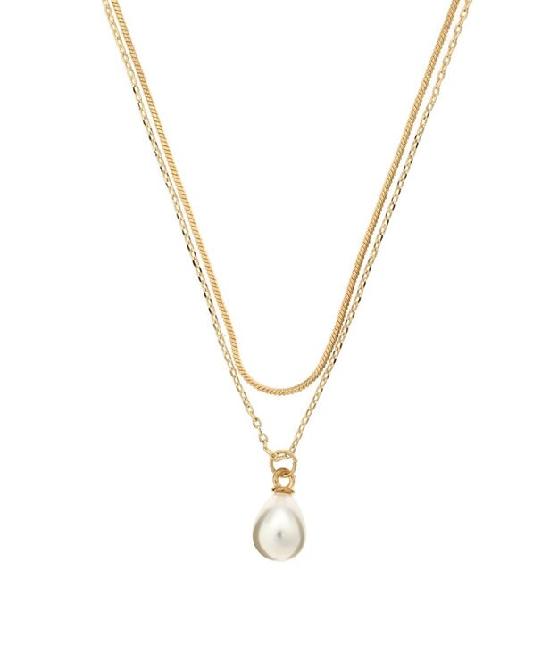 Green Parks ・ＨＡＬＦ　ＴＩＭＥ　２レンパールネックレス Gold