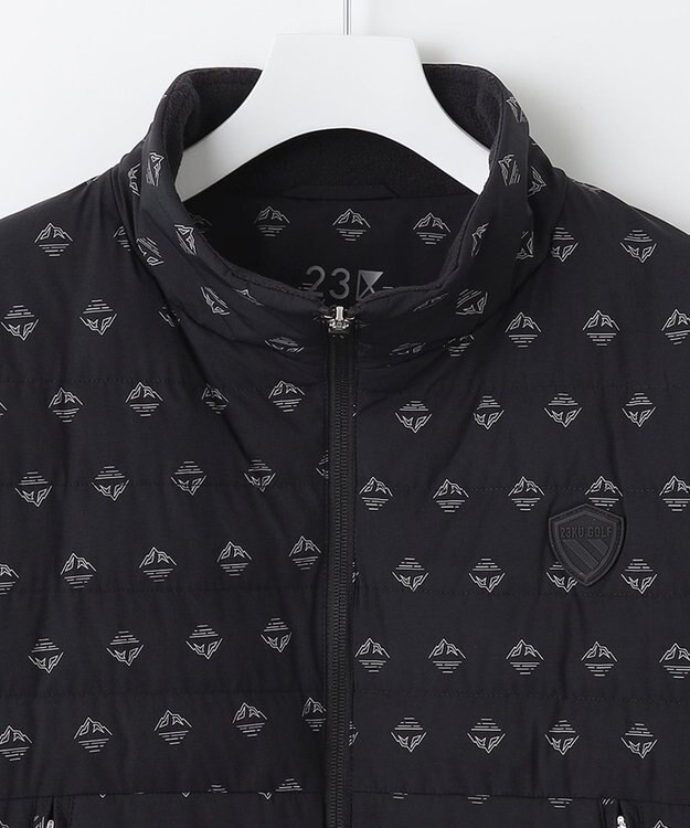 23区GOLF 【MEN】【ストレッチ・撥水】パディング中綿 ブルゾン ブラック系5