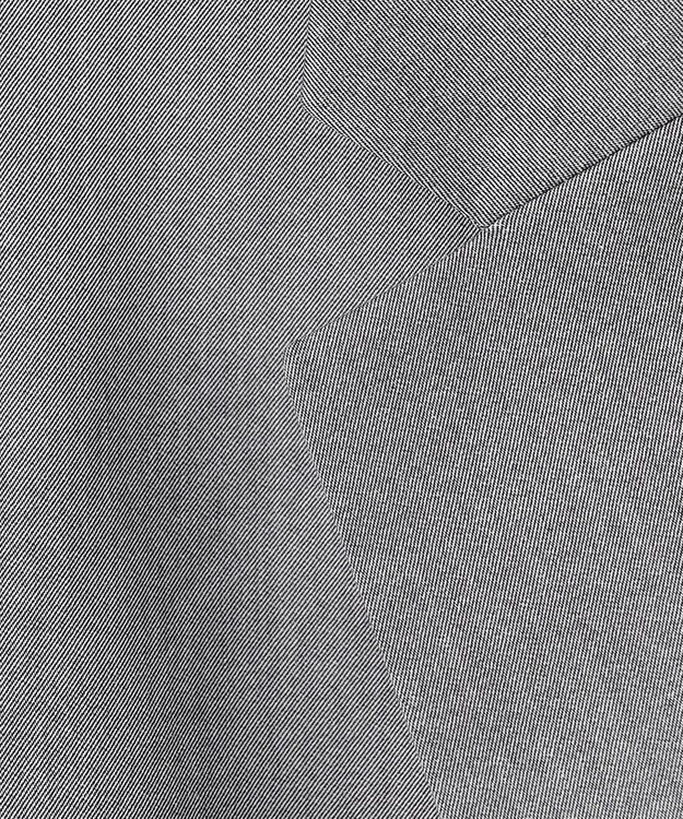 23区 【セットアップ対応/洗える】グロッシーコットンシャンブレー テーラード ジャケット ライトグレー系