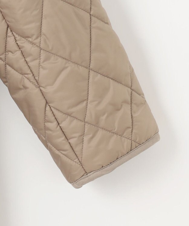 J.PRESS LADIES S 【WEB限定カラーあり・洗える】コンパクトタフタキルティング フーデッド コート ベージュ系