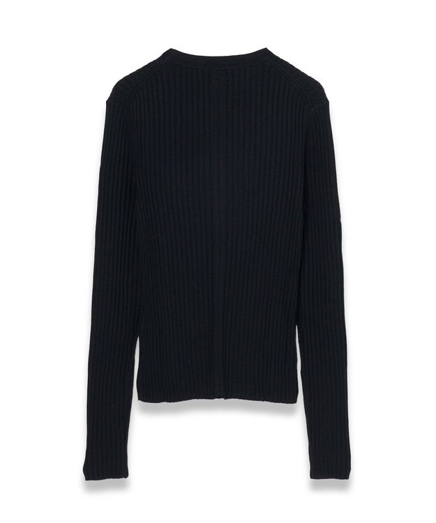 JOSEPH 【洗える】シルクブレンド　ラウンドネックニット Black