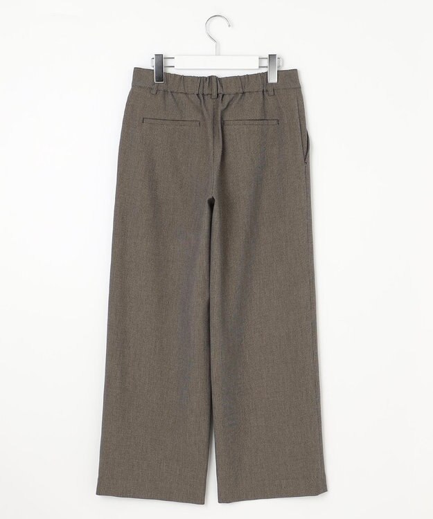 J.PRESS LADIES 【WEB限定カラーあり】T/Rアルガンシルク ワイド パンツ ブラウン系