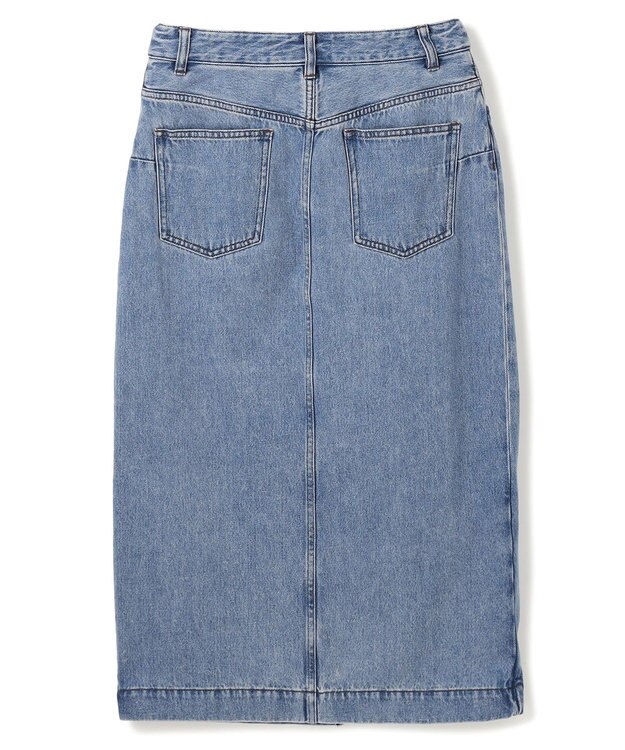 BEIGE， 【洗える・VERY 6月号掲載】FICUS / デニムラップスカート Light Indigo