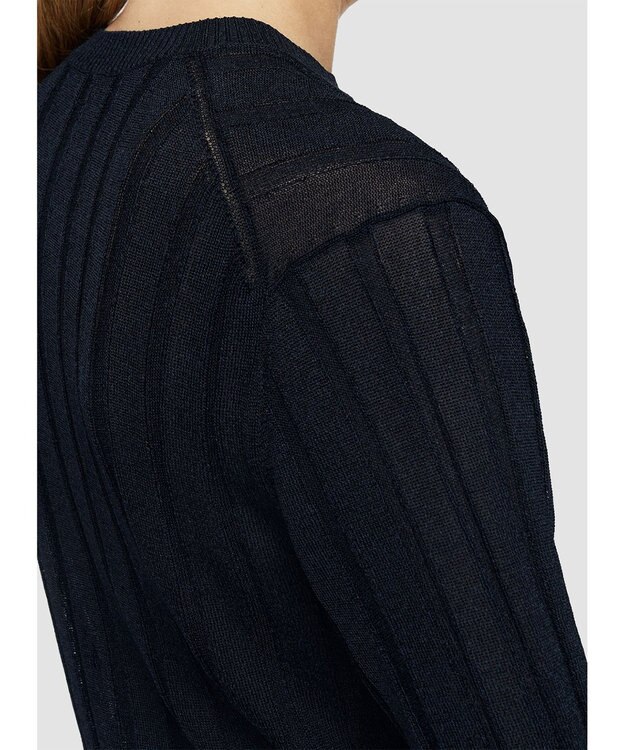 JOSEPH 【洗える】クリスピーレーヨン　ニットTシャツ Navy