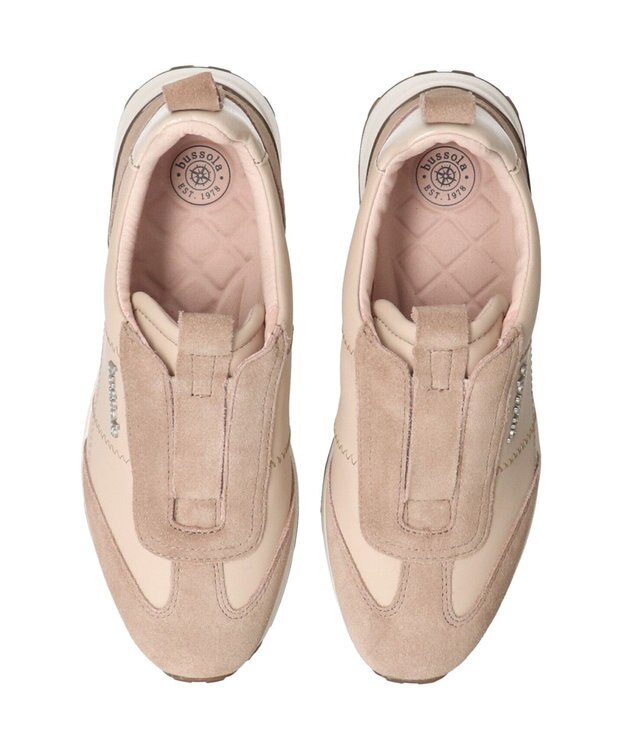 INTER-CHAUSSURES 【BUSSOLA】スリッポンスニーカー ベージュコンビ
