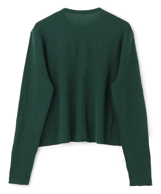 UNFILO L シアー クロップド カーディガン グリーン