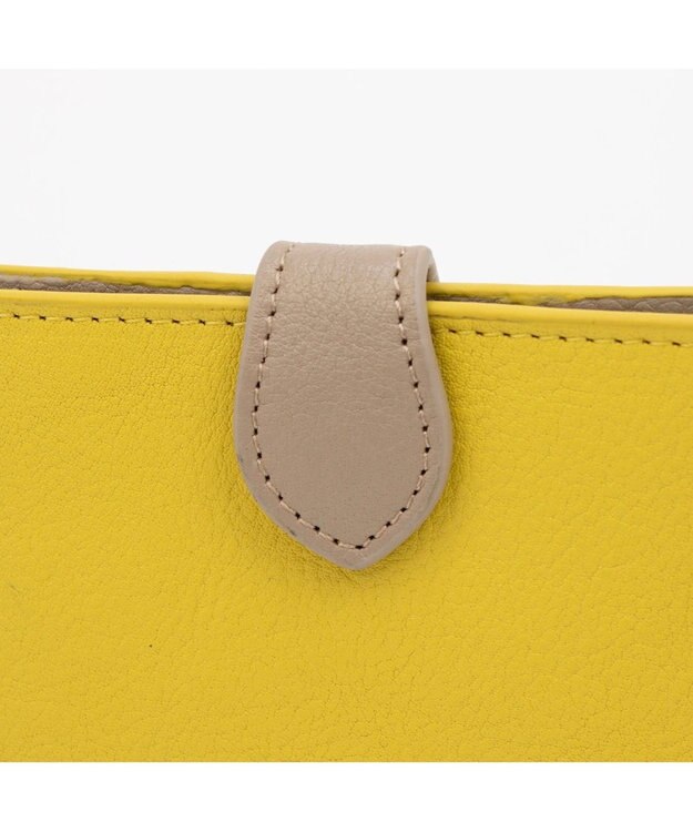 UNBILLION アトランタ ATLANTA / 牛革薄マチロングウォレット イエロー