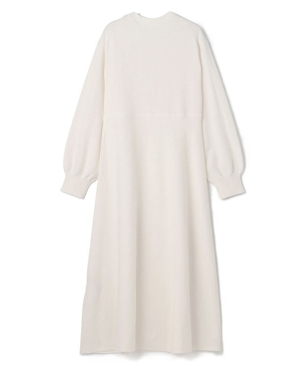 GRACE CONTINENTAL エスニック刺繍ニットワンピース ホワイト