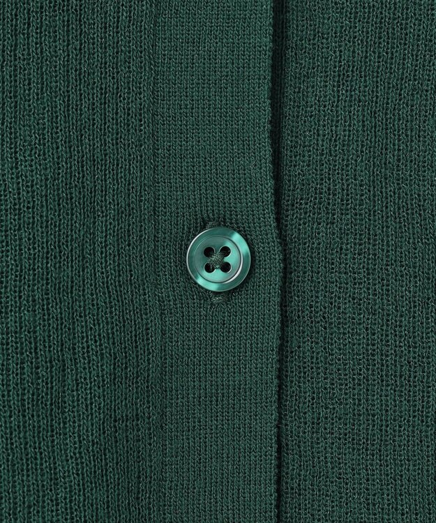 UNFILO L シアー クロップド カーディガン グリーン