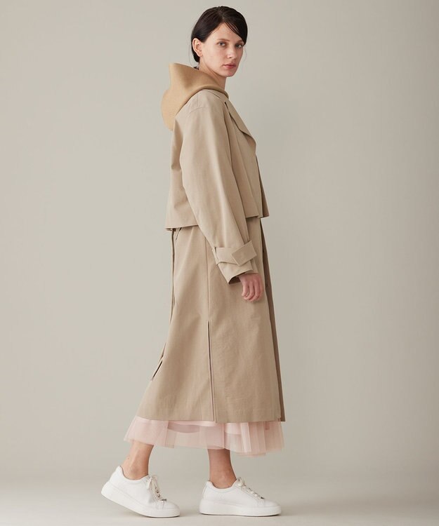 自由区 【洗える】4WAYトレンチ コート ベージュ系