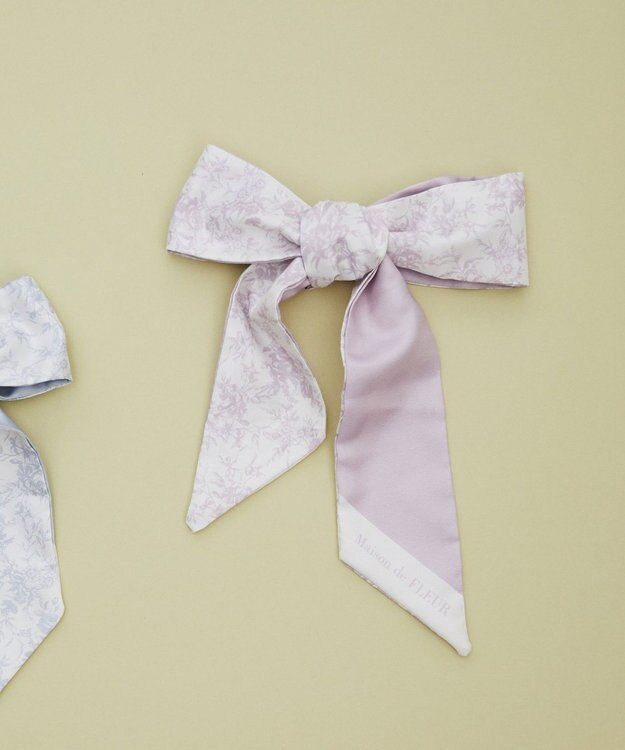 Maison de FLEUR フラワープリントスカーフ Pink